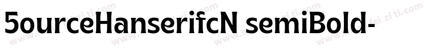 5ourceHanserifcN semiBold字体转换